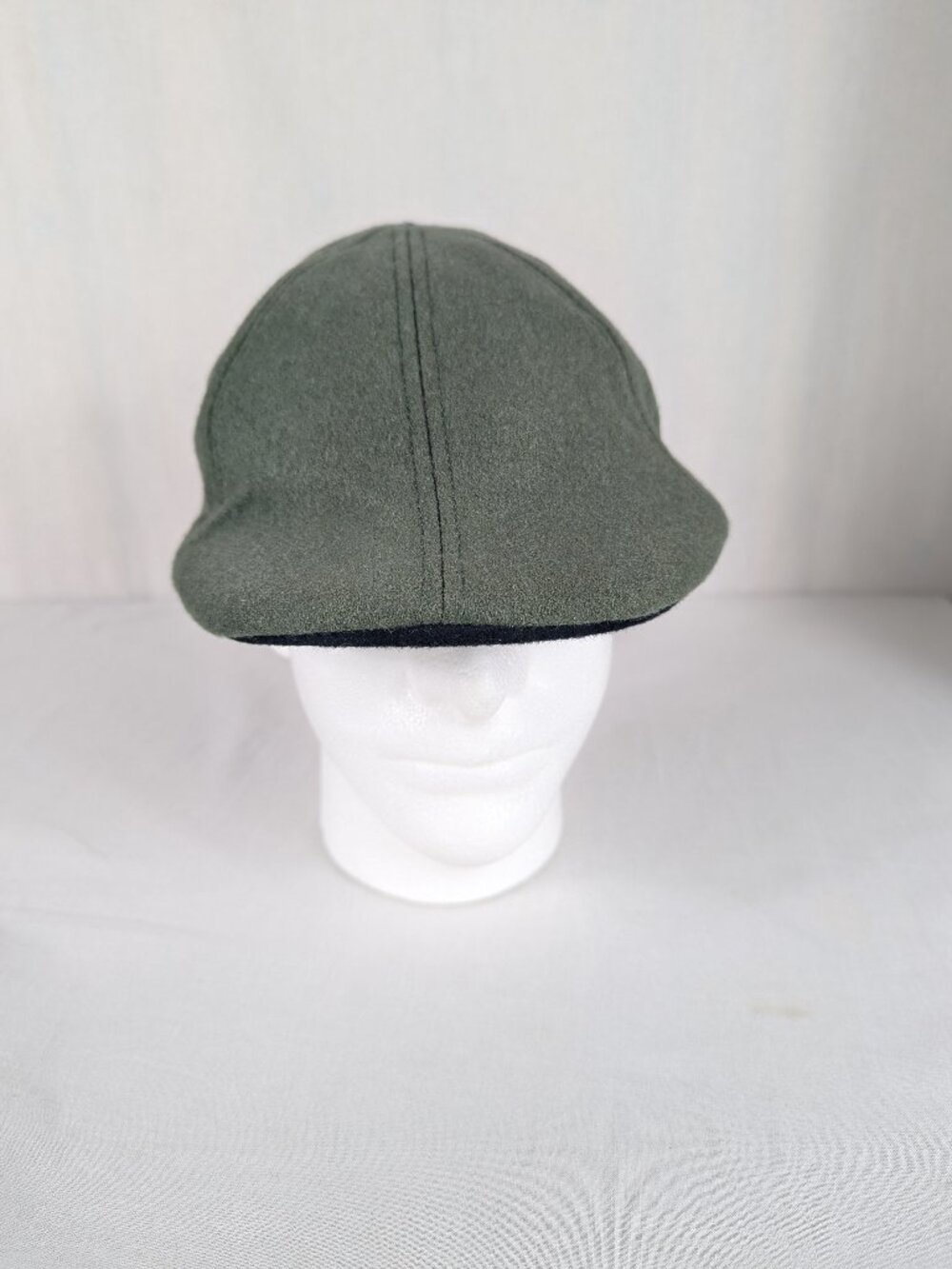 Boston Scally Company Gray Hat 6-Panel Newsboy Cap Wool Blend Shamrock Mens XL - Picture 2 of 8